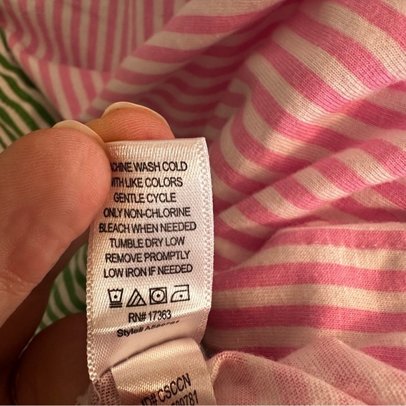 💥Koolaburra by UGG Notch Collar Print Block Pajama Shirt Top Womens 2X, stripes - Picture 6 of 11